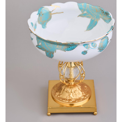 Фруктовница на ножке 20*20*22,5 см LEFARD 46-1385-3