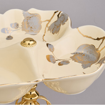 Фруктовница на ножке 25,5*25,5*19 см LEFARD 46-1391-1