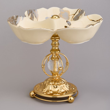 Фруктовница на ножке 25,5*25,5*19 см LEFARD 46-1391