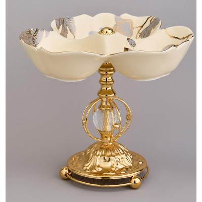 Фруктовница на ножке 25,5*25,5*19 см LEFARD 46-1391