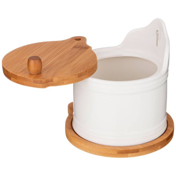 Банка с дерев. крышкой 800 мл (кор=12шт.) LEFARD 474-082-2