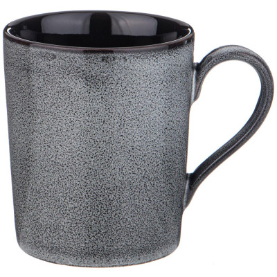 Набор кружек "GRAPHITE" на дер. подставке 4 шт. 300 мл 11,5*8*9,5 см (кор=12наб.) LEFARD 474-232-1