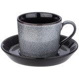 Чайная пара "GRAPHITE" 250 мл (кор=12наб.) LEFARD 474-243