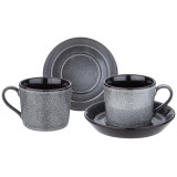 Чайный набор "GRAPHITE" на 2 пер. 4 пр. 250 мл (кор=6наб.) LEFARD 474-244