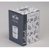 Набор банок "FLOWERS STORY" с дерев. крышкой 2 шт. 9*6,5 см 225 мл LEFARD 474-245