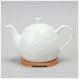 Чайник "FLOWERS STORY" на дерев. подставке 22,5*13*14 см 900 мл LEFARD 474-249