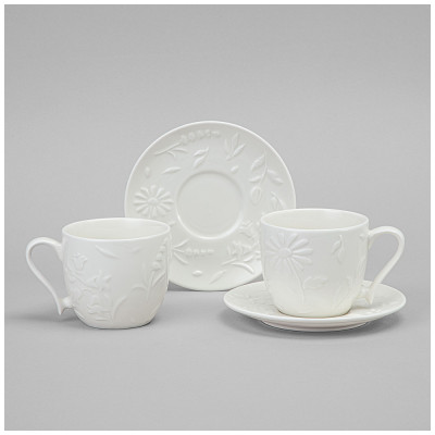 Чайный набор "FLOWERS STORY" на 2 пер. 4 пр. 220 мл LEFARD 474-253