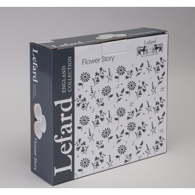 Менажница 3 секции "FLOWERS STORY" на дерев. подставке 22*22*6 см 250 мл LEFARD 474-262
