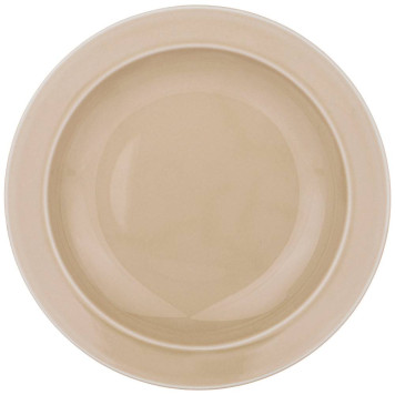 Тарелка суповая TINT 22,5 см (бежевый) (кор=6шт) мал.уп.- 6шт. мин. партия LEFARD 48-820
