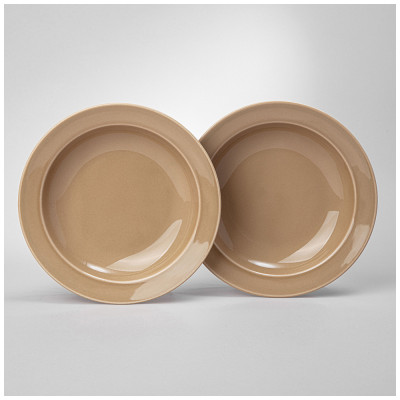 Набор тарелок суповых TINT 22,5 см (мокко) 2 шт. LEFARD 48-839-1