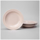 Набор тарелок суповых TINT 22,5 см (розовый) 4 шт. LEFARD 48-872-2
