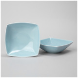 Набор салатников квадратных TINT 300мл (светло-голубой) 2 шт. LEFARD 48-935-1