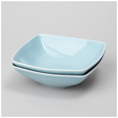 Набор салатников квадратных TINT 300мл (светло-голубой) 2 шт. LEFARD 48-935-1-1