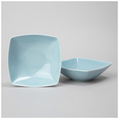 Набор салатников квадратных TINT 300мл (светло-голубой) 2 шт. LEFARD 48-935-1