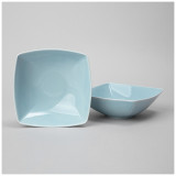 Набор салатников квадратных TINT 600мл (светло-голубой) 2 шт. LEFARD 48-942-1