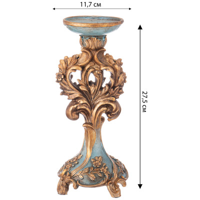 Подсвечник коллекция "РОКОКО", 11,7*11.7*27,5cm LEFARD 504-359-1