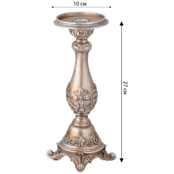 Подсвечник коллекция "РОКОКО", 10*10*27cm LEFARD 504-371-1