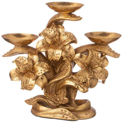 Подсвечник коллекция "РОКОКО", 26,3*12*23,3cm LEFARD 504-377