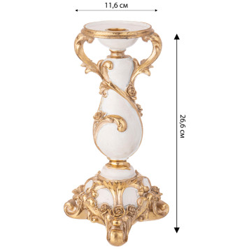 Подсвечник коллекция "РОКОКО", 11,6*26,6*11,6cm LEFARD 504-378-1