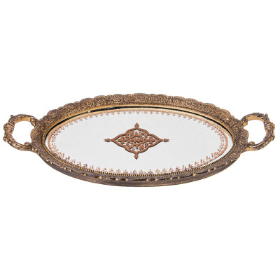 Поднос декоративный коллекция "РОКОКО", 41,4*23,2*3,5cm LEFARD 504-388