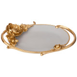 Поднос декоративный коллекция "РОКОКО", 23,9*17,2*3,7cm LEFARD 504-402