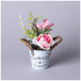 Цветочная композиция в ведерке 25см мал.уп.=36шт LEFARD 535-359