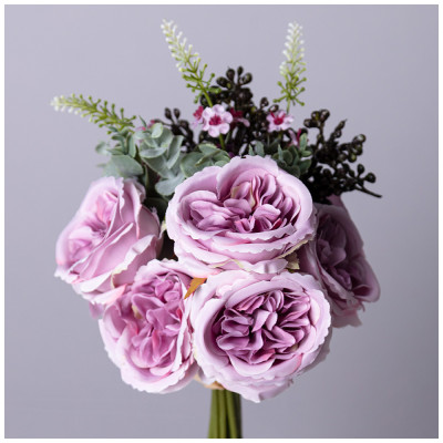 Цветочная композиция из пионов длина=26см мал.уп.=24шт LEFARD 535-362