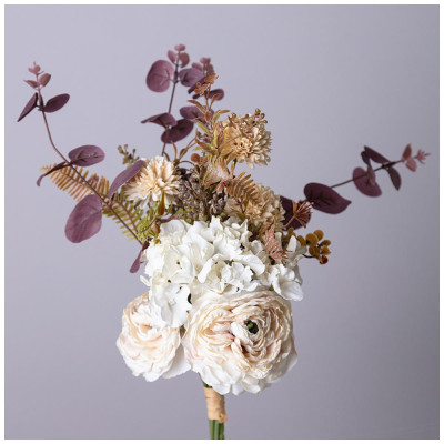 Цветочная композиция длина=38см , цвет айвори мал.уп.=24шт LEFARD 535-394