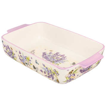 Блюдо для запекания "ЛАВАНДА" прямоуг.2,8 л 33,5*19,5*7,5 см LEFARD 536-246