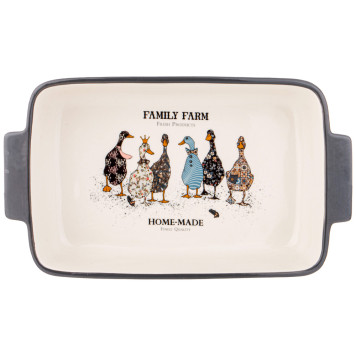 Блюдо для запекания "FAMILY FARM" прямоуг.2,8 л 33,5*19,5*7,5 см LEFARD 536-276-2