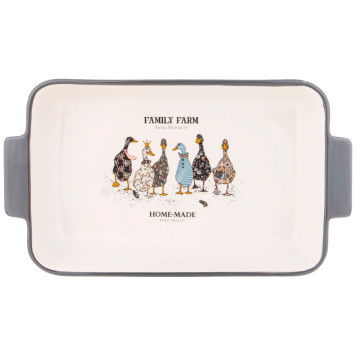 Блюдо для запекания "FAMILY FARM" прямоуг3,6 л 39*22,5*7,5 см LEFARD 536-277-2