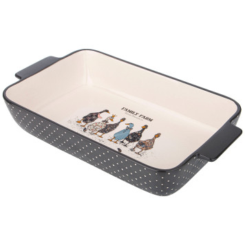 Блюдо для запекания "FAMILY FARM" прямоуг3,6 л 39*22,5*7,5 см LEFARD 536-277