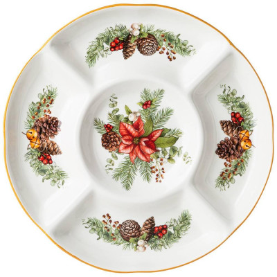 Менажница 5 секций "CELEBRATION" 30*30*3 см (кор=12шт) LEFARD 54-616