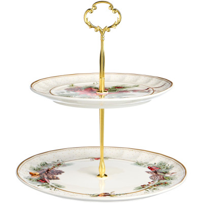 Блюдо двухъярусное "CELEBRATION" 19*23 см (кор=24шт) LEFARD 54-618