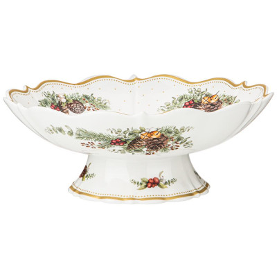 Ваза на ножке "CELEBRATION" 26*26*9,5 см (кор=8шт.) LEFARD 54-619