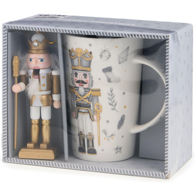 Набор подарочный " ЩЕЛКУНЧИК" (кружка 385 мл в комплекте с ёлочной игрушкой) LEFARD 580-095-9