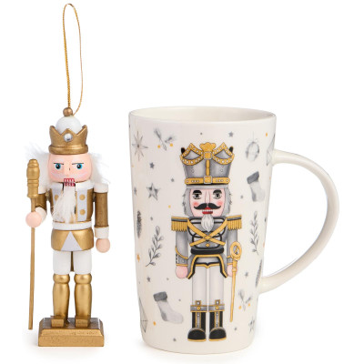 Набор подарочный " ЩЕЛКУНЧИК" (кружка 385 мл в комплекте с ёлочной игрушкой) LEFARD 580-095-8