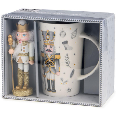 Набор подарочный " ЩЕЛКУНЧИК" (кружка 385 мл в комплекте с ёлочной игрушкой) LEFARD 580-096-11