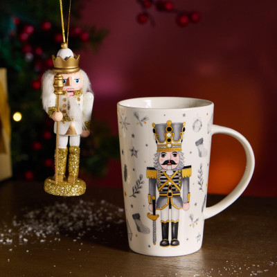 Набор подарочный " ЩЕЛКУНЧИК" (кружка 385 мл в комплекте с ёлочной игрушкой) LEFARD 580-096