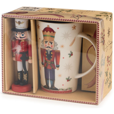 Набор подарочный " ЩЕЛКУНЧИК" (кружка 385 мл в комплекте с ёлочной игрушкой) LEFARD 580-098-11