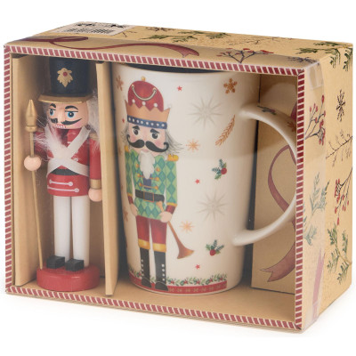 Набор подарочный " ЩЕЛКУНЧИК" (кружка 385 мл в комплекте с ёлочной игрушкой) LEFARD 580-099-9