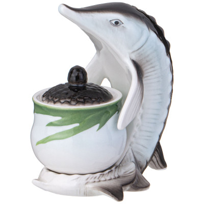 Икорница "ОСЕТР" 100 мл 1,25*9*14 см (кор=18шт.) LEFARD 58-1052