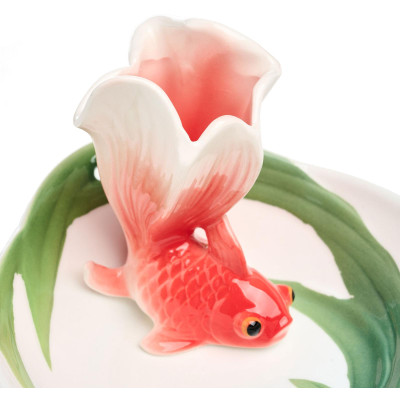 Блюдо "ЗОЛОТАЯ РЫБКА" 11*12*8 см, 6 вилочек (кор=18шт) LEFARD 58-143-1