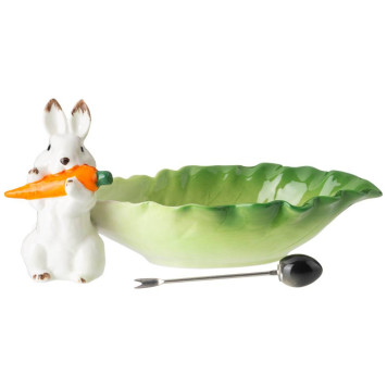 Блюдо "КРОЛИК" 23 см, 1 вилочка (кор=48шт.) LEFARD 58-312-1