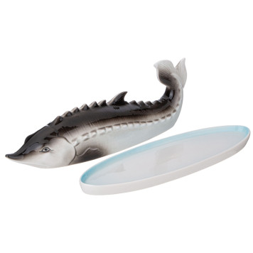 Блюдо "ОСЁТР" с крышкой 31*11*8.5 см кор=12шт.) LEFARD 58-583-1