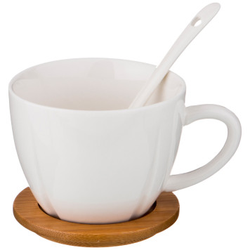 Чайный набор "NATIVE" на 4 пер. 12 пр. 200 мл. на подставке 20*20*16 см (кор=12наб.) LEFARD 587-100-2