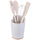 Набор кухонных приборов "NATIVE" 4 пр. с подставкой 10*14,5 см (кор=16шт.) LEFARD 587-182