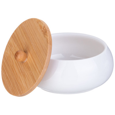 Набор банок с дерев. крышкой "NATIVE" 2 шт. 11,5 см 270 мл на дерев. подставке (кор=36шт.) LEFARD 587-187-3