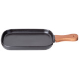 Блюдо сервировочное "NATIVE" 12,5*19,5/29 см с дерев. ручкой (кор=24шт.) LEFARD 587-201