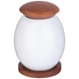 Банка с дерев. крышкой "NATIVE" 9,5*12 см 400 мл на дерев. подставке (кор=36шт.) LEFARD 587-202